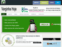 Tablet Screenshot of jornalvarginhahoje.com.br